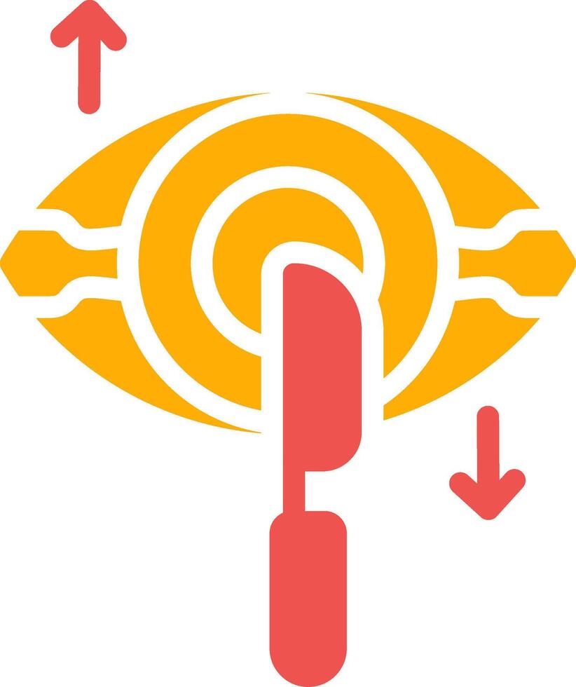 Eye Surgery Creative Icon Design vector