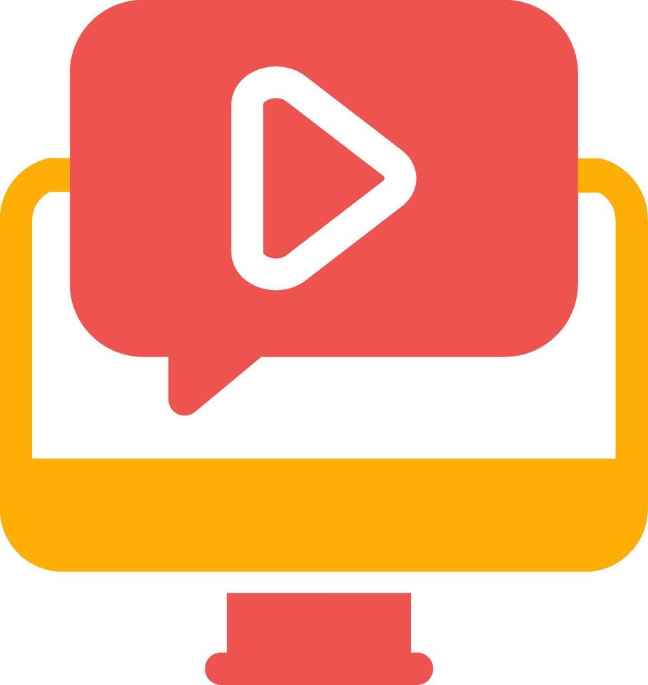 Video Tutorial Creative Icon Design vector