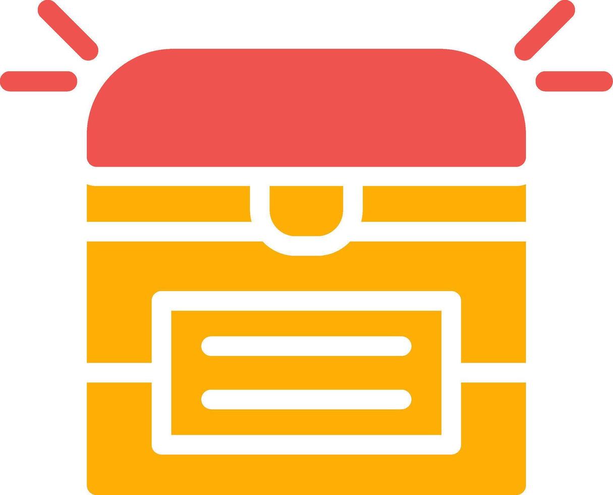 Treasure Chest Creative Icon Design vector