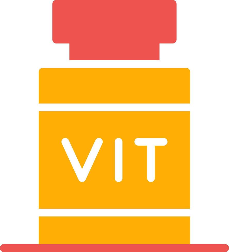 diseño de icono creativo de vitamina vector