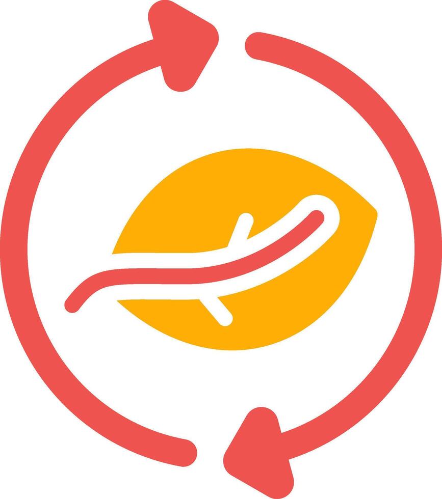 Leaf Recycle Creative Icon Design vector