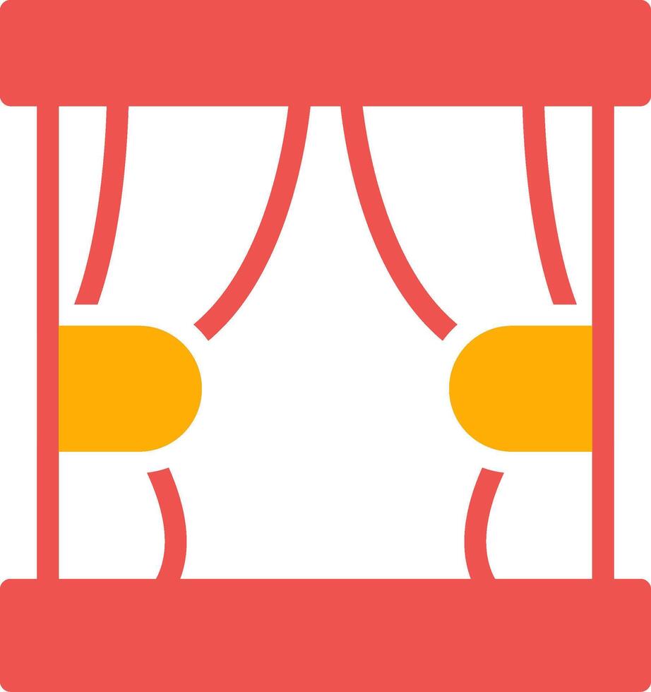 Curtain Creative Icon Design vector