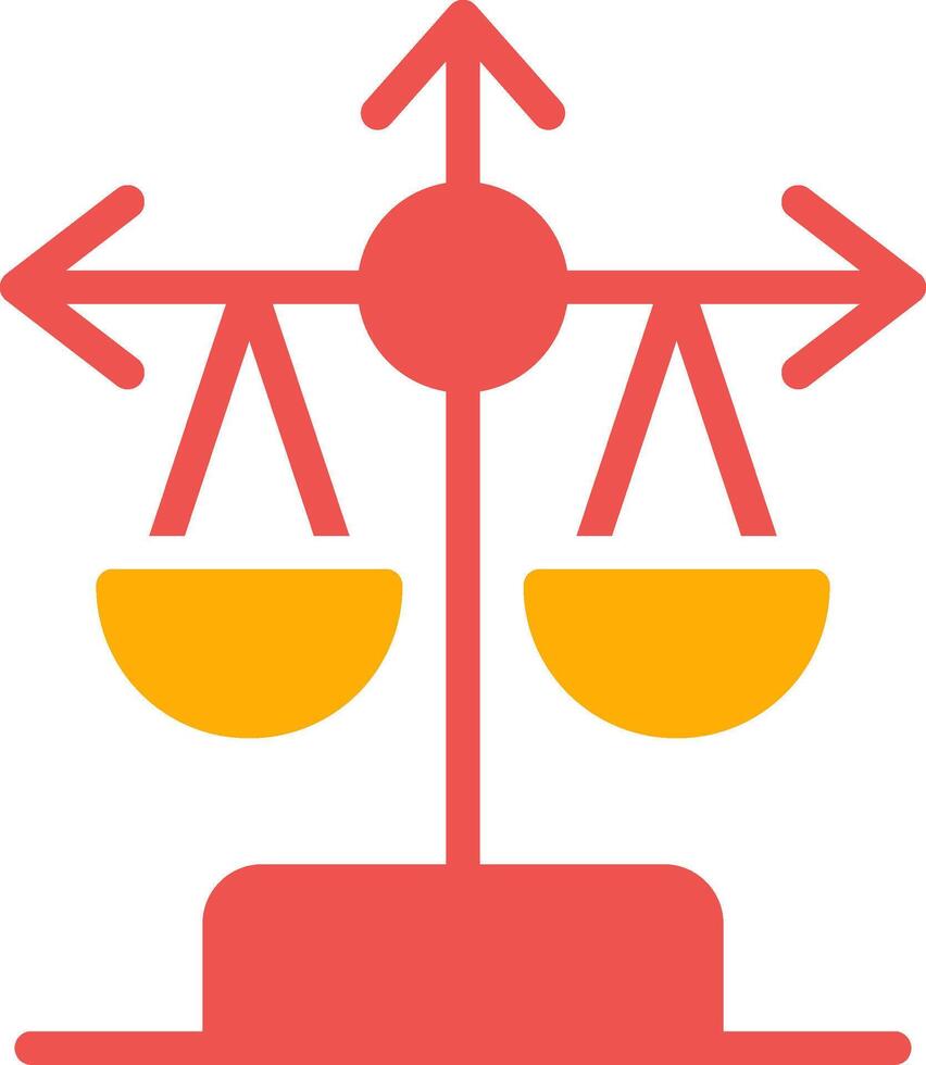 Balance Scale Creative Icon Design vector