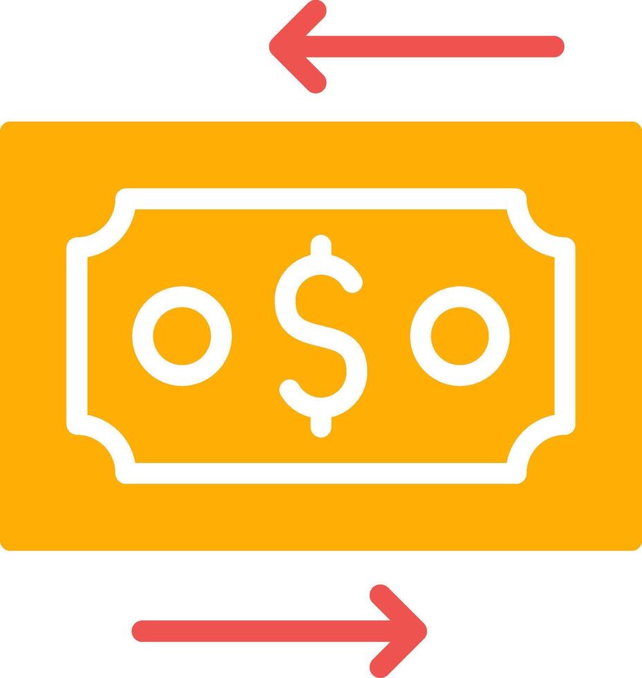 Money Transfer Creative Icon Design vector