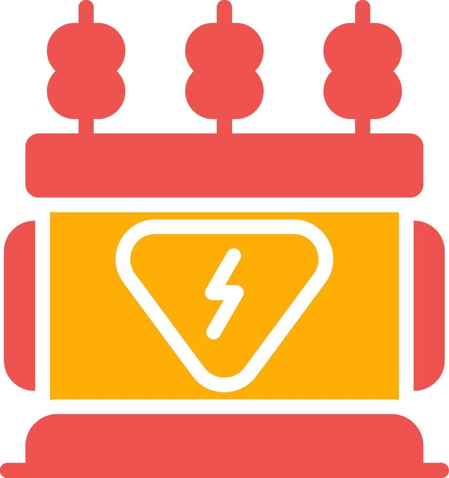 Power Transformer Creative Icon Design vector