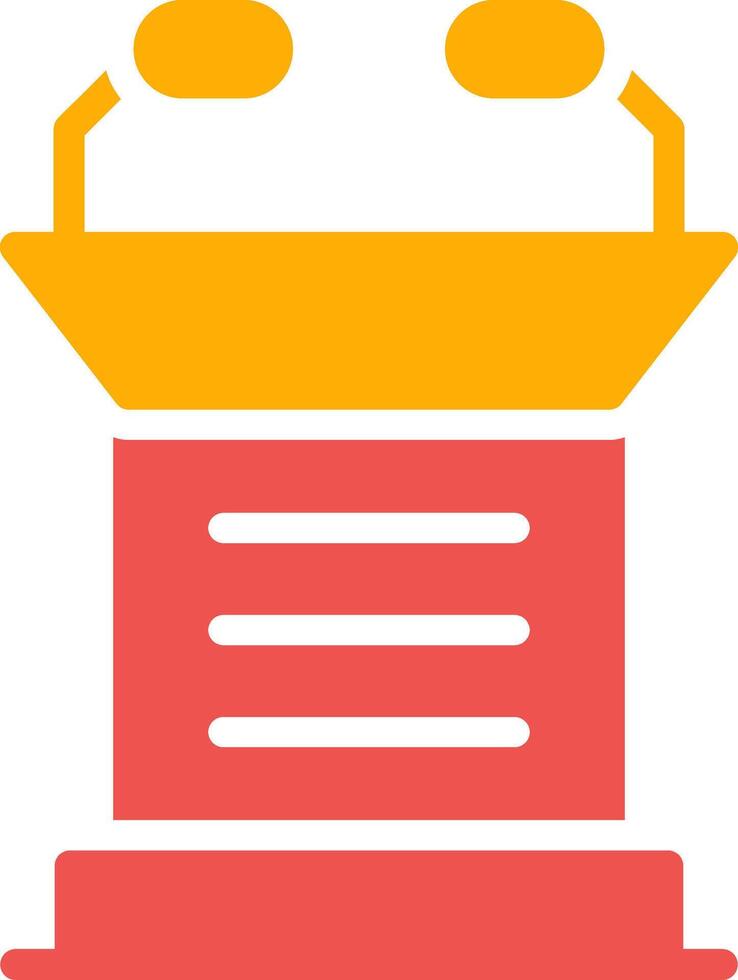 Lectern Creative Icon Design vector