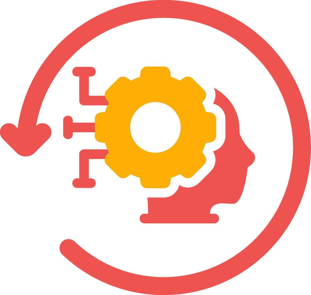 marcha atrás Ingenieria creativo icono diseño vector