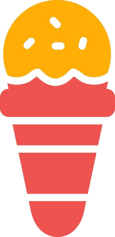 Ice Cream Cone Creative Icon Design vector