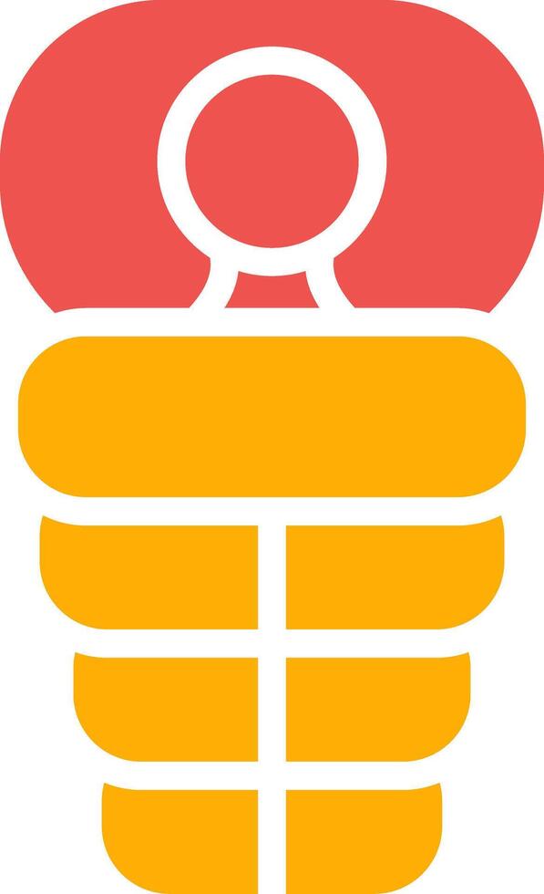 Sleeping Bag Creative Icon Design vector