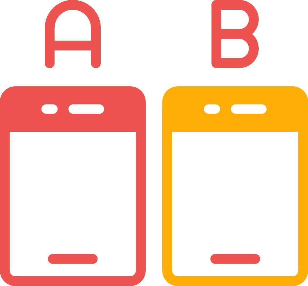 Ab Testing Creative Icon Design vector