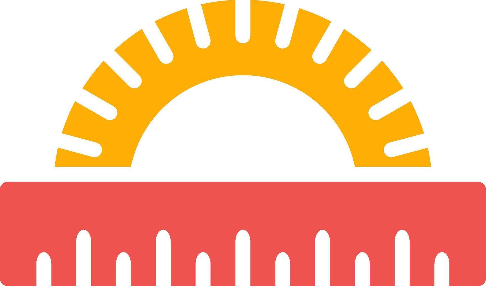 Protractor Creative Icon Design vector
