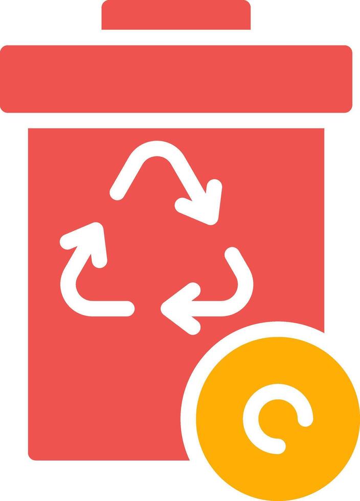 Recycle Bin Creative Icon Design vector