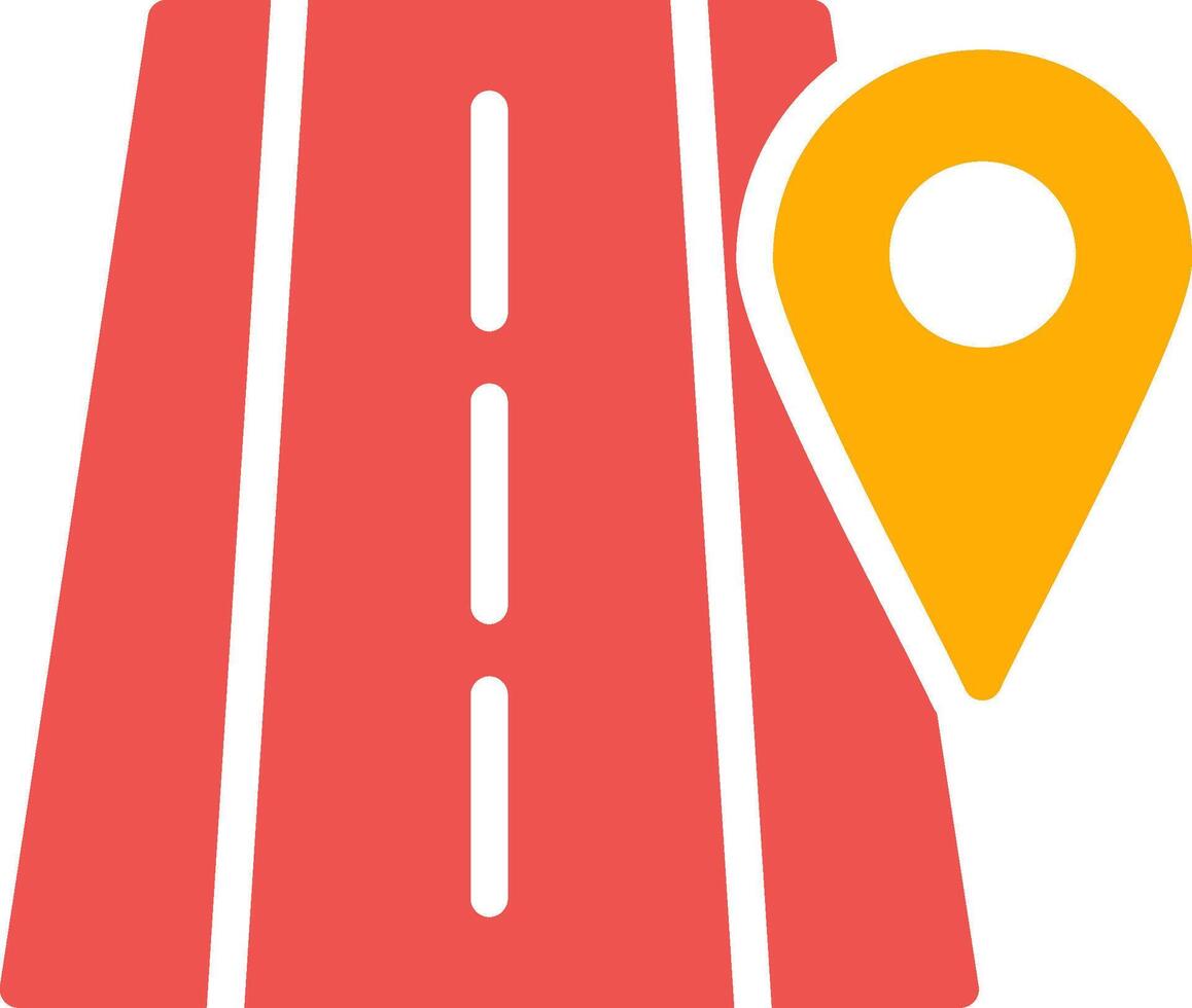 Road Location Creative Icon Design vector