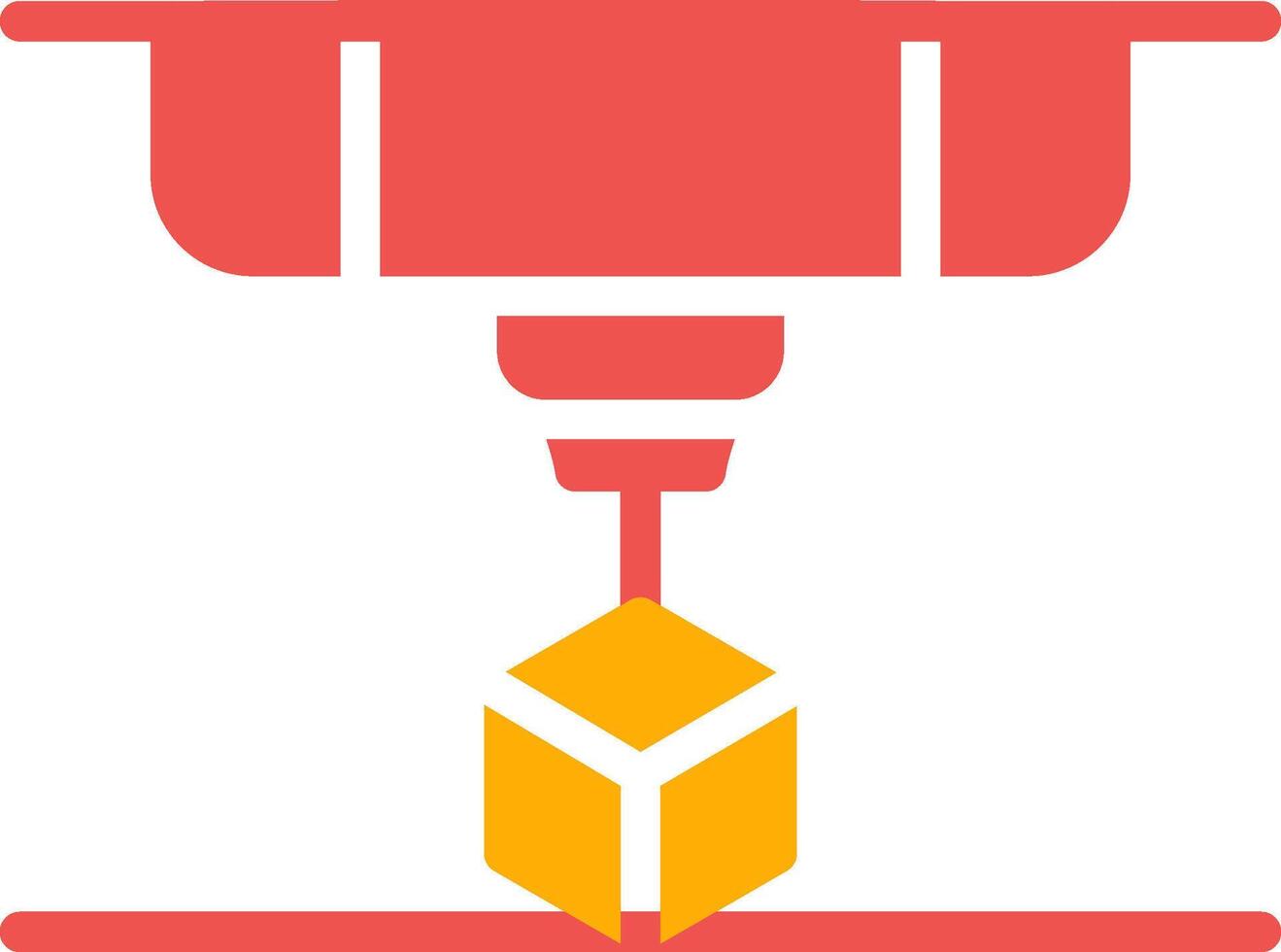 3D Printing Creative Icon Design vector