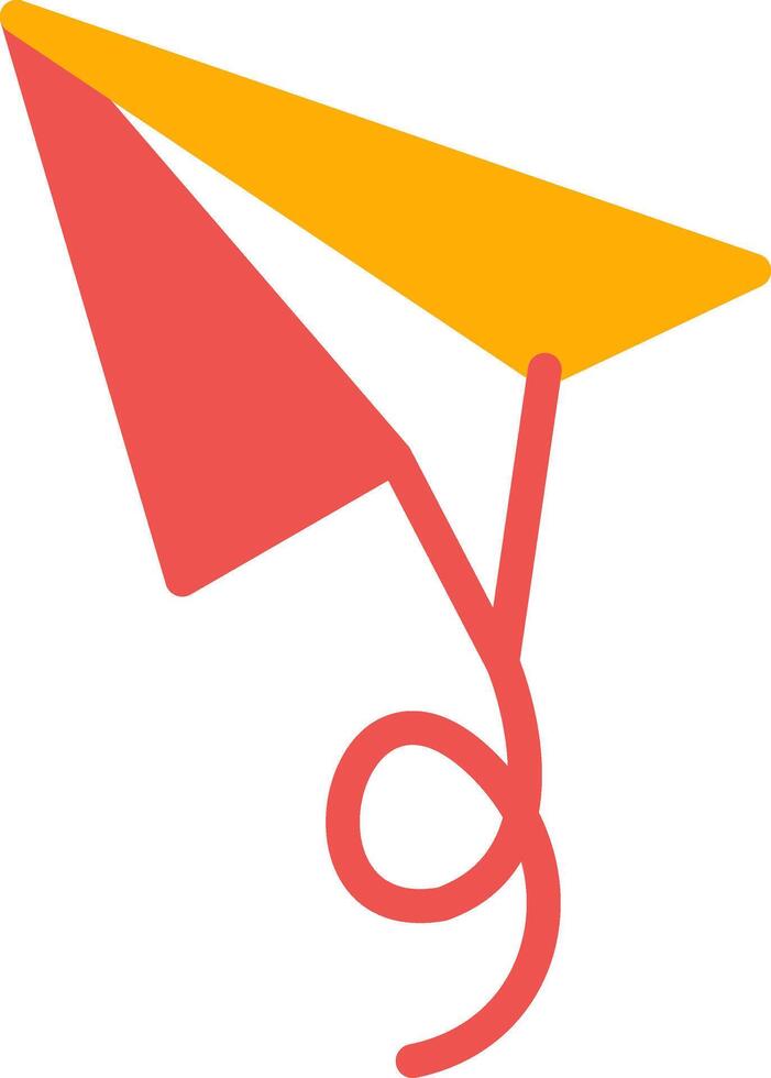 diseño de icono creativo de avión de papel vector