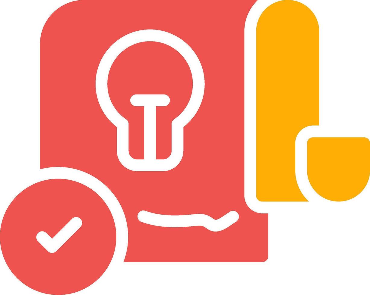 Patent Creative Icon Design vector