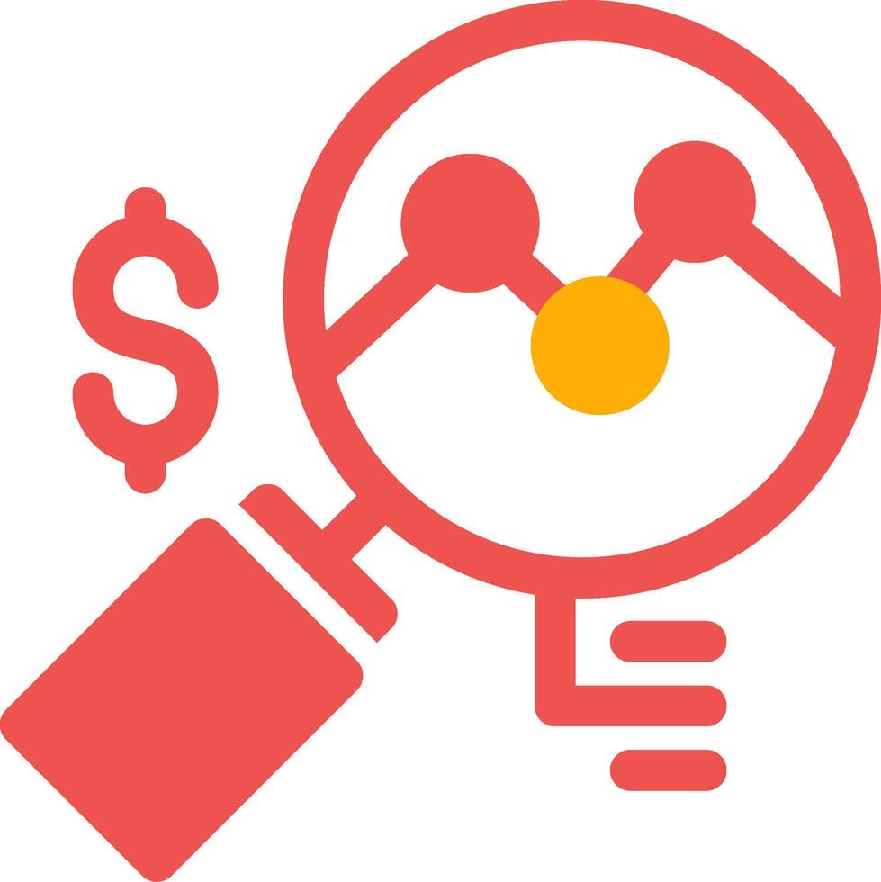 Market Research Creative Icon Design vector