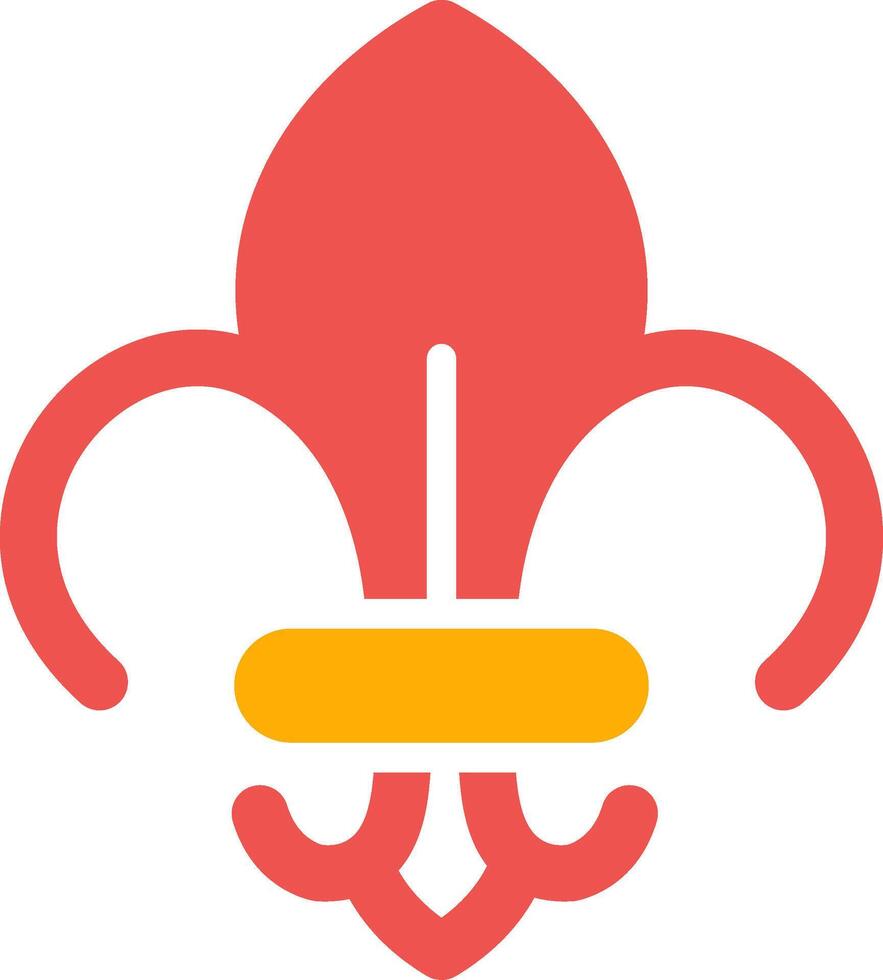 Fleur De Lis Creative Icon Design vector