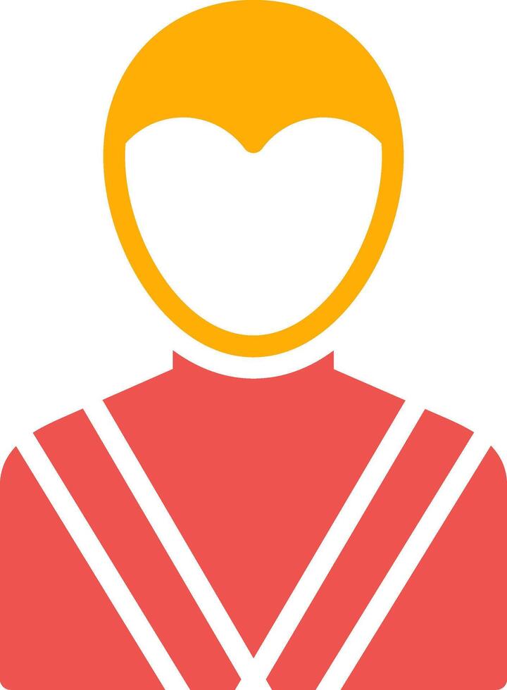 diseño de icono creativo de luchador vector