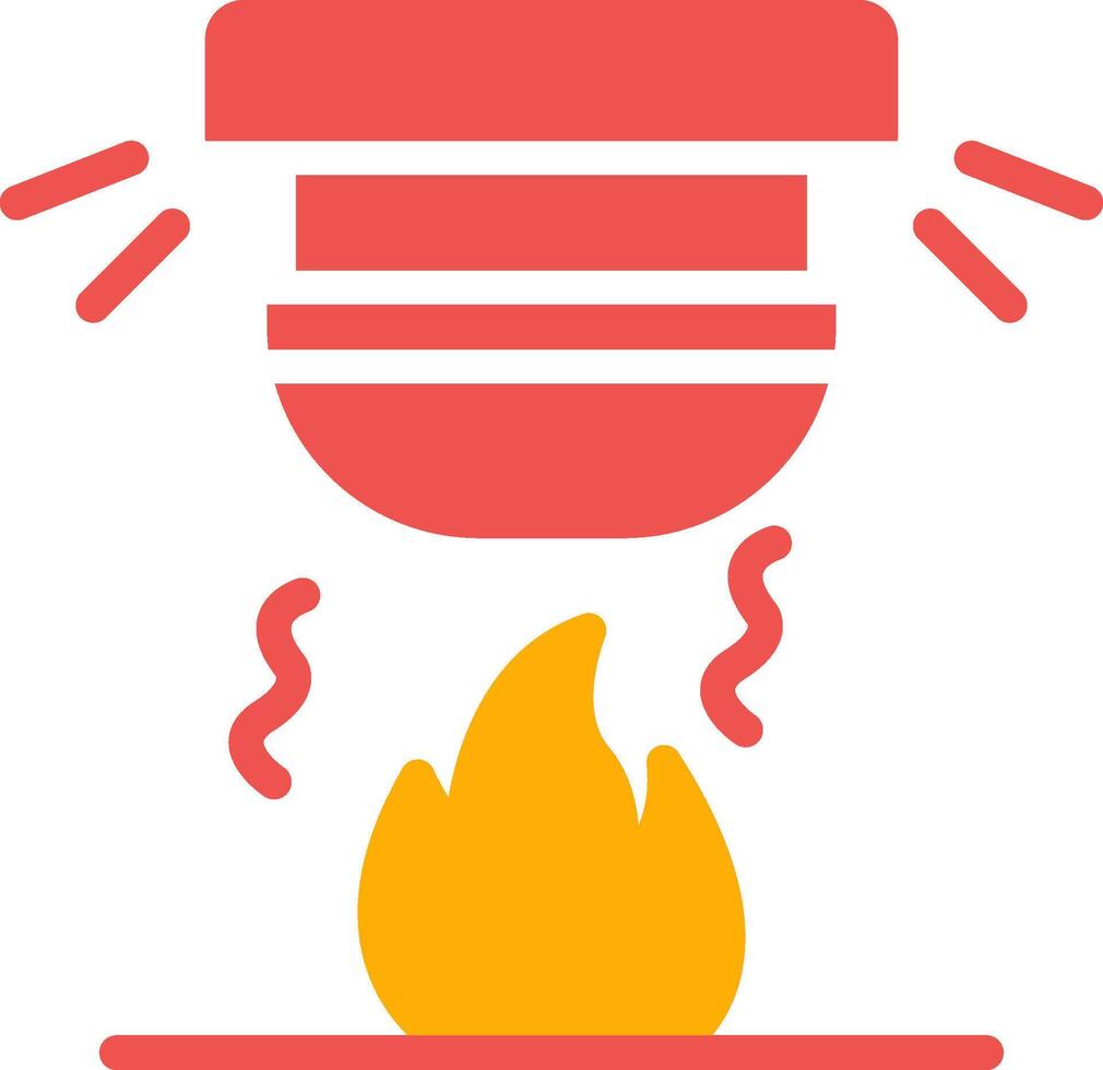 diseño de icono creativo de alarma de incendio vector