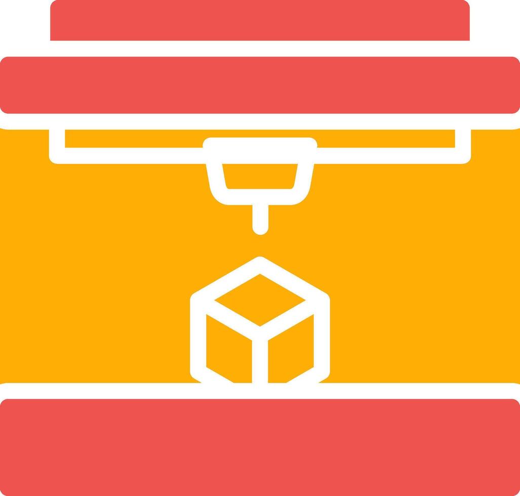 3D Printing Creative Icon Design vector