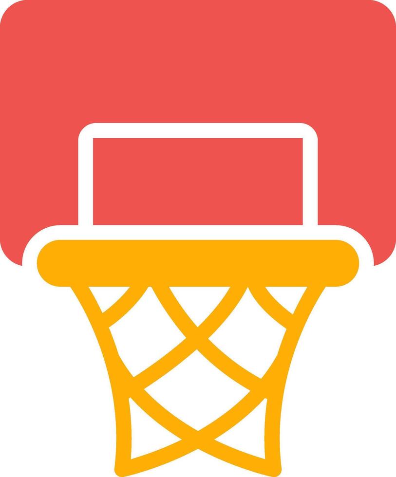 diseño de icono creativo de aro de baloncesto vector