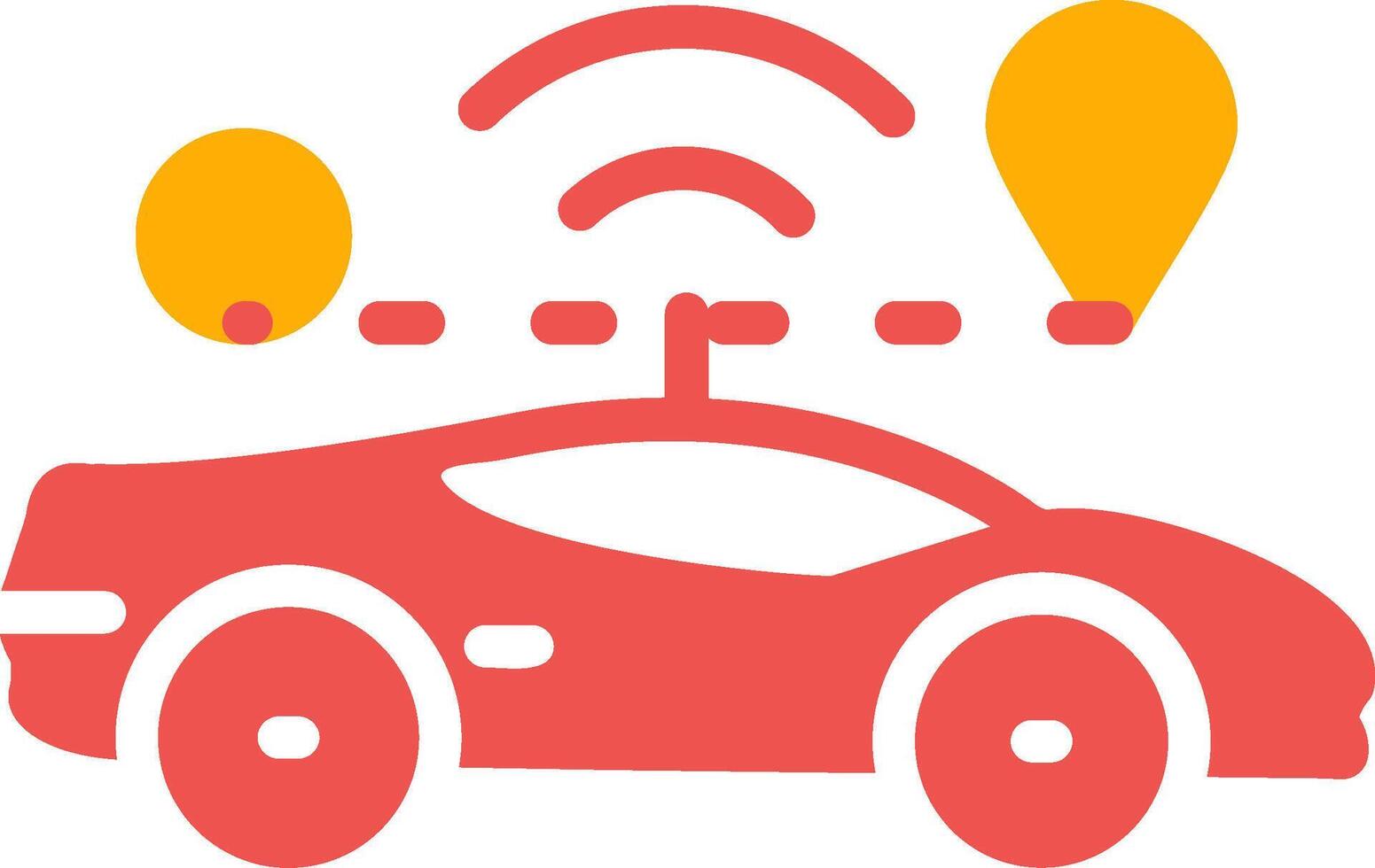 Self Driving Creative Icon Design vector