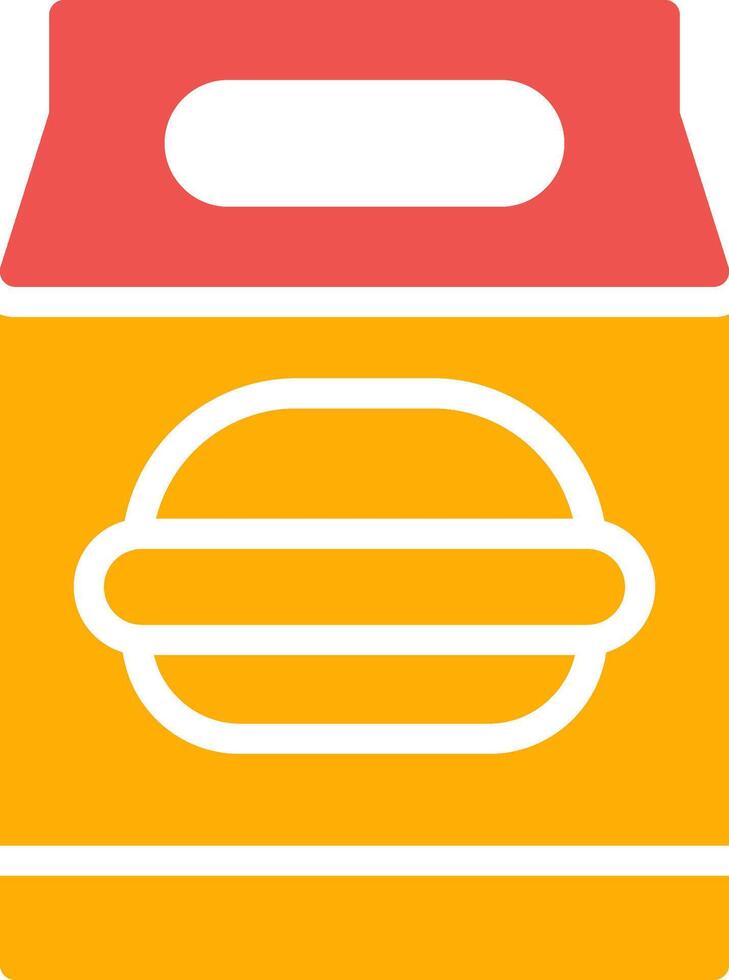 Lunch Bag Creative Icon Design vector