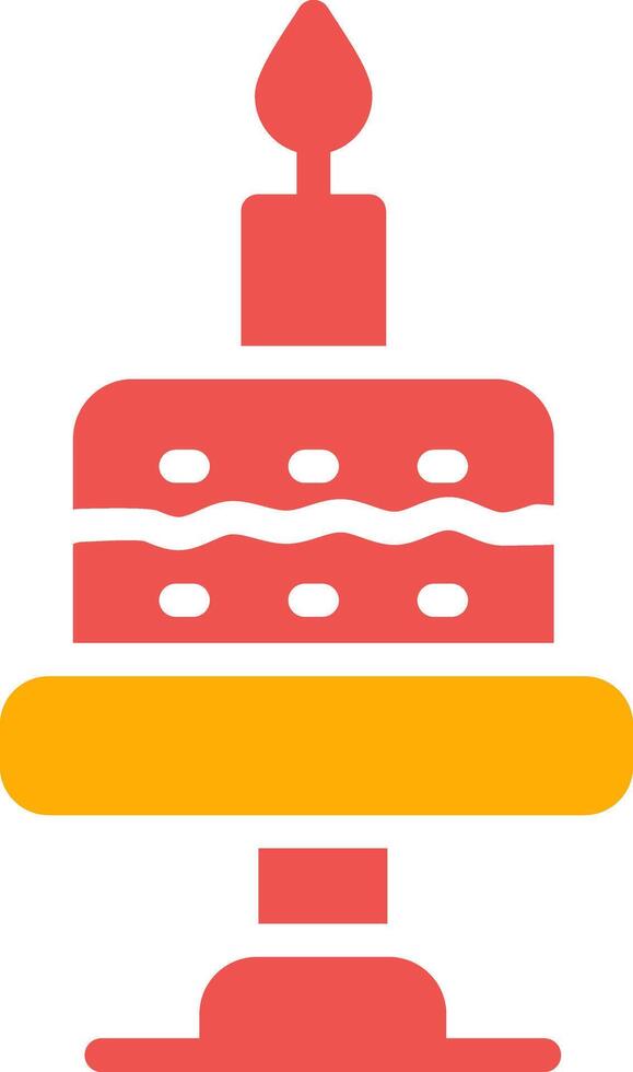 Birthday Cake Creative Icon Design vector