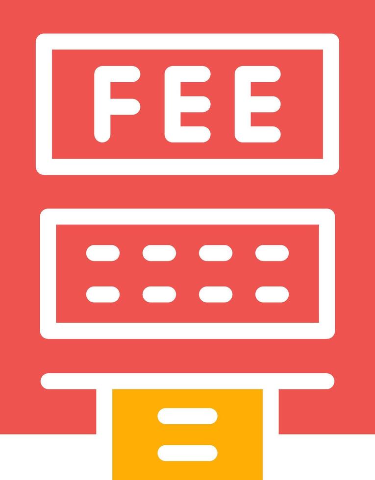 ATM Fees Creative Icon Design vector