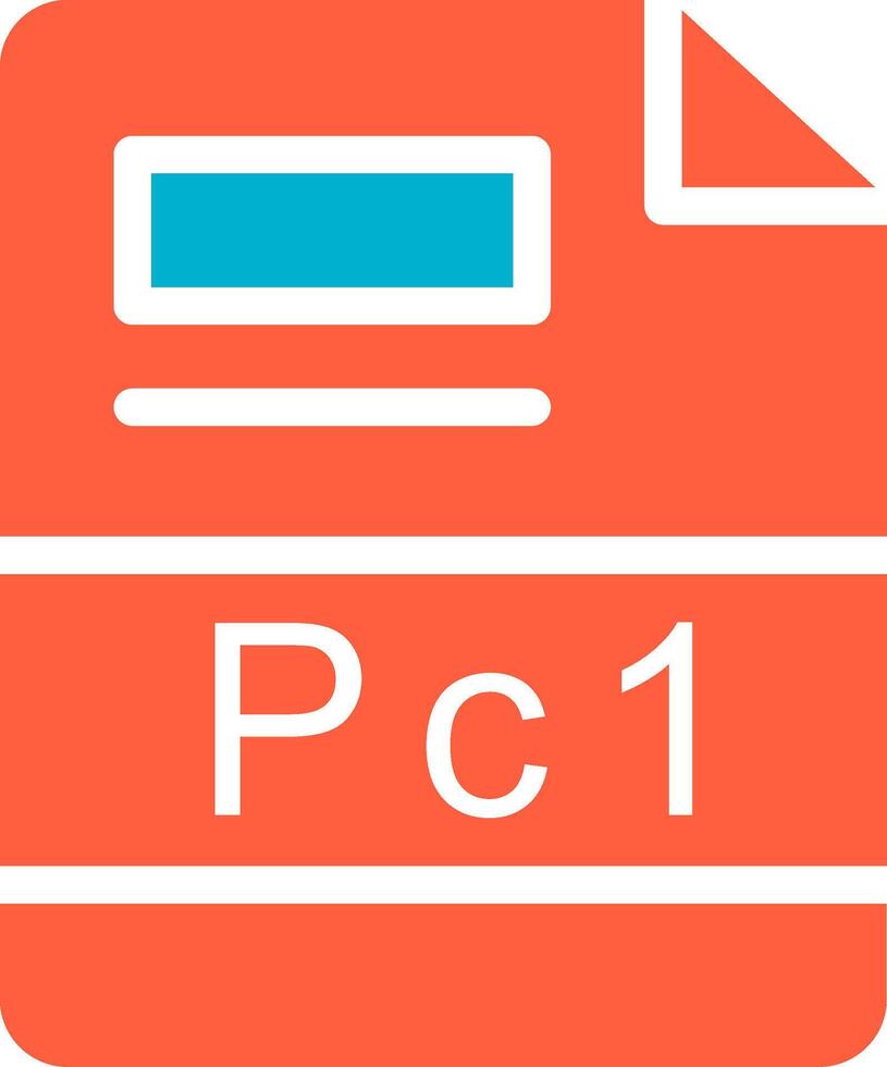 PC1 Creative Icon Design vector