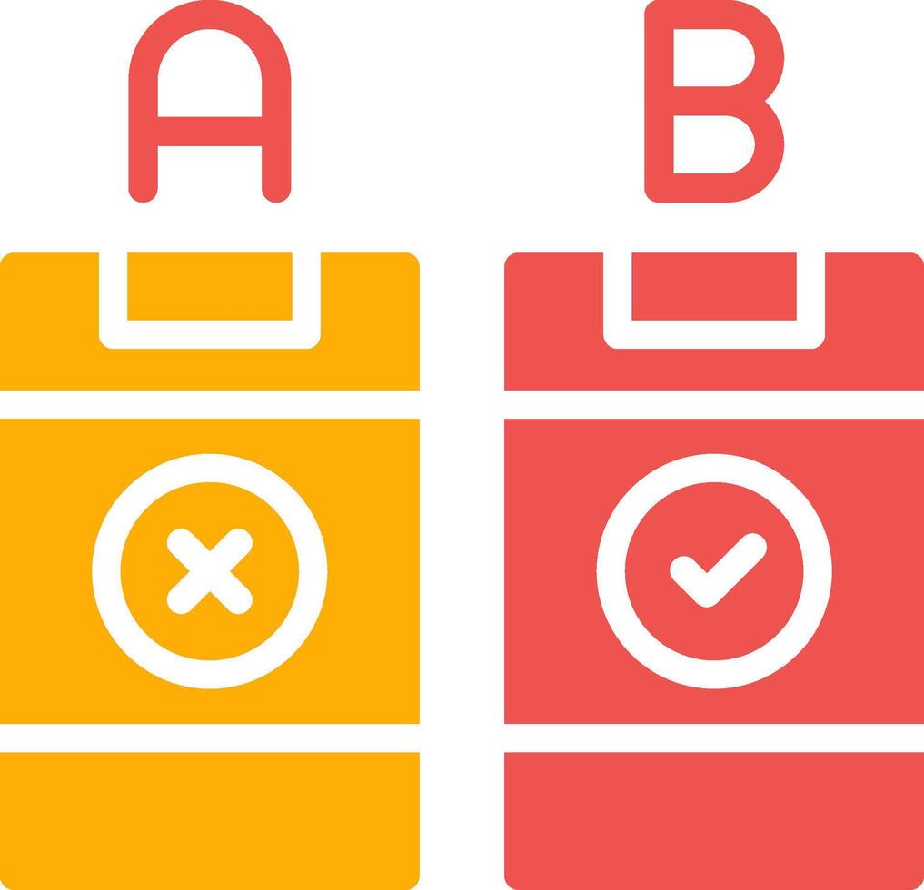 AB Testing Creative Icon Design vector