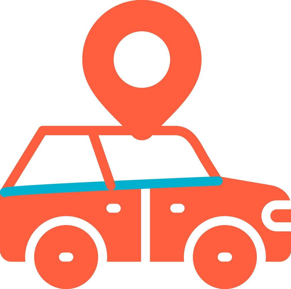Car Location Creative Icon Design vector