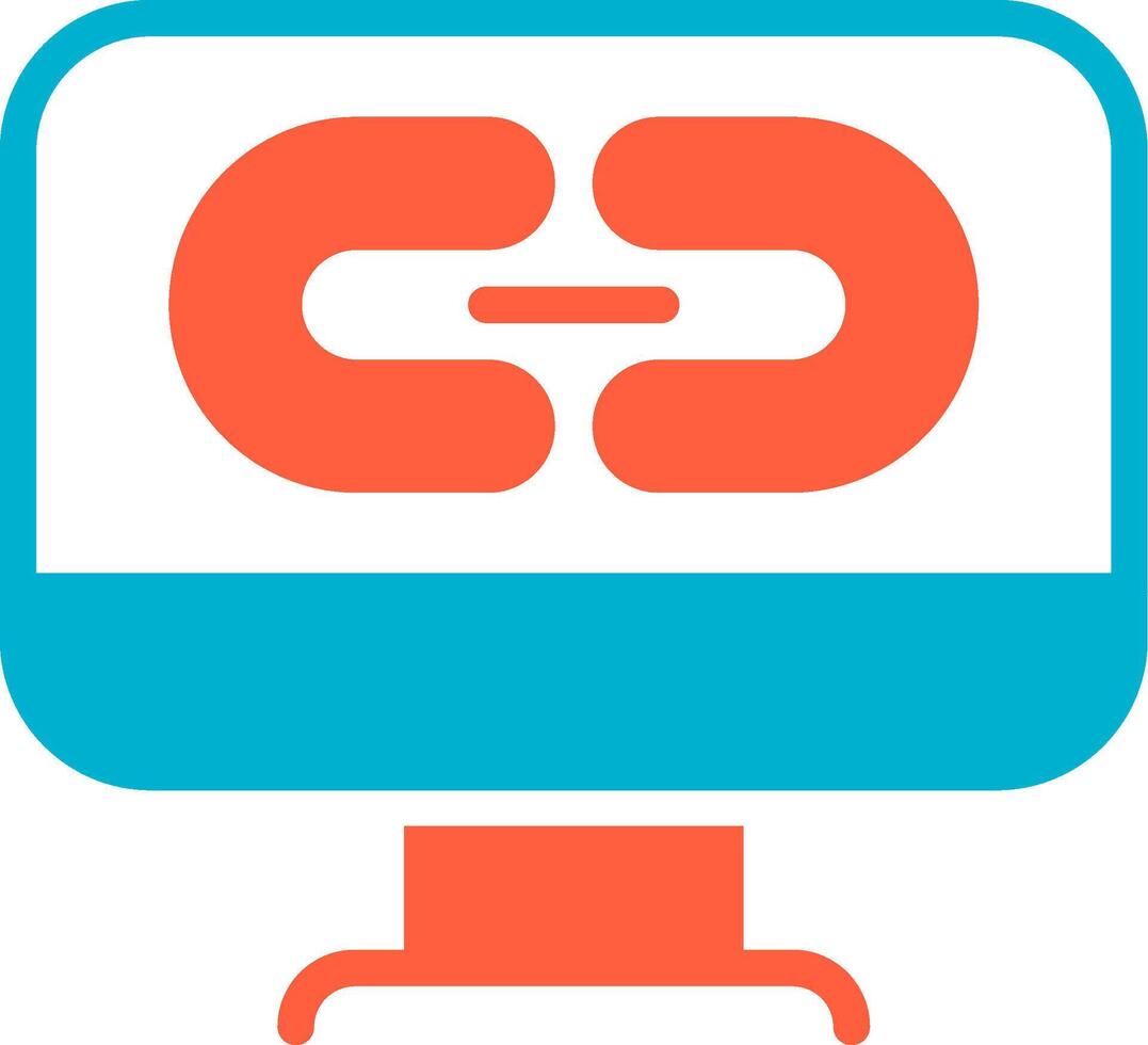 Link Creative Icon Design vector