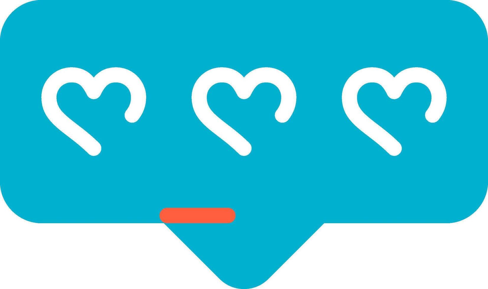 Comment Heart Creative Icon Design vector
