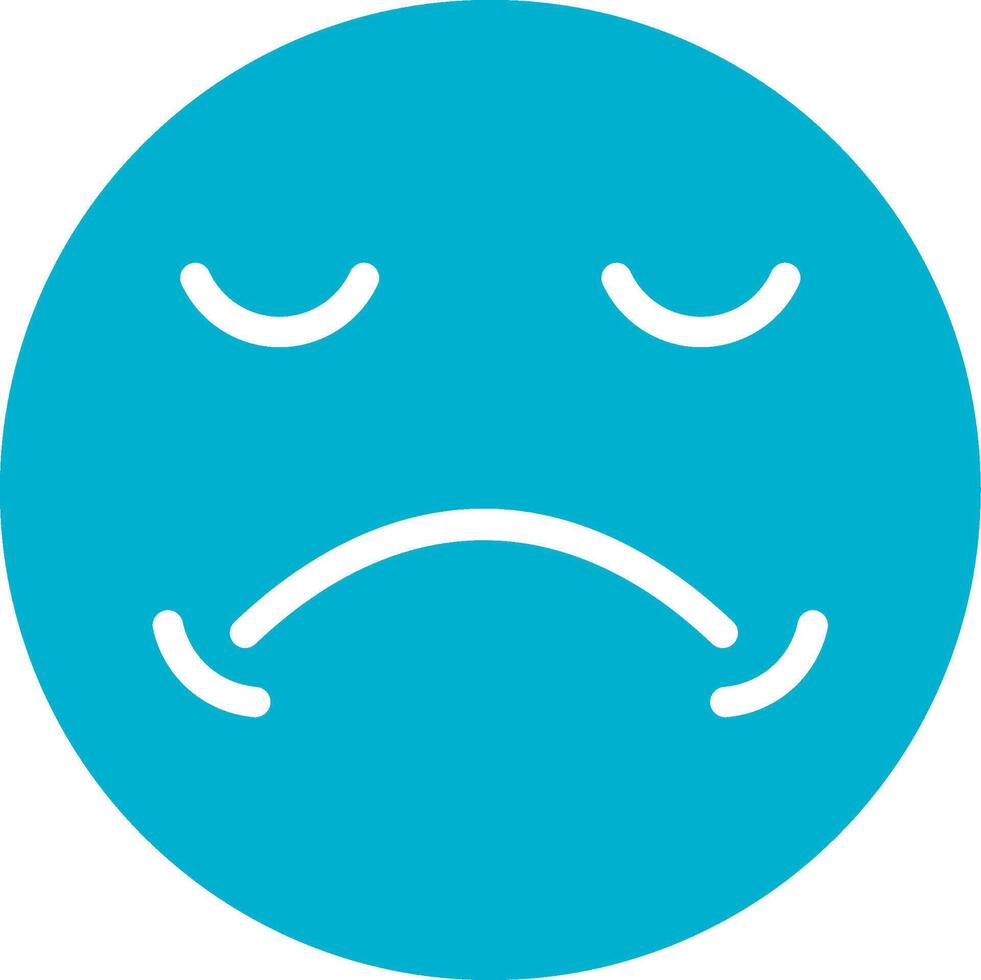 Sad Creative Icon Design vector