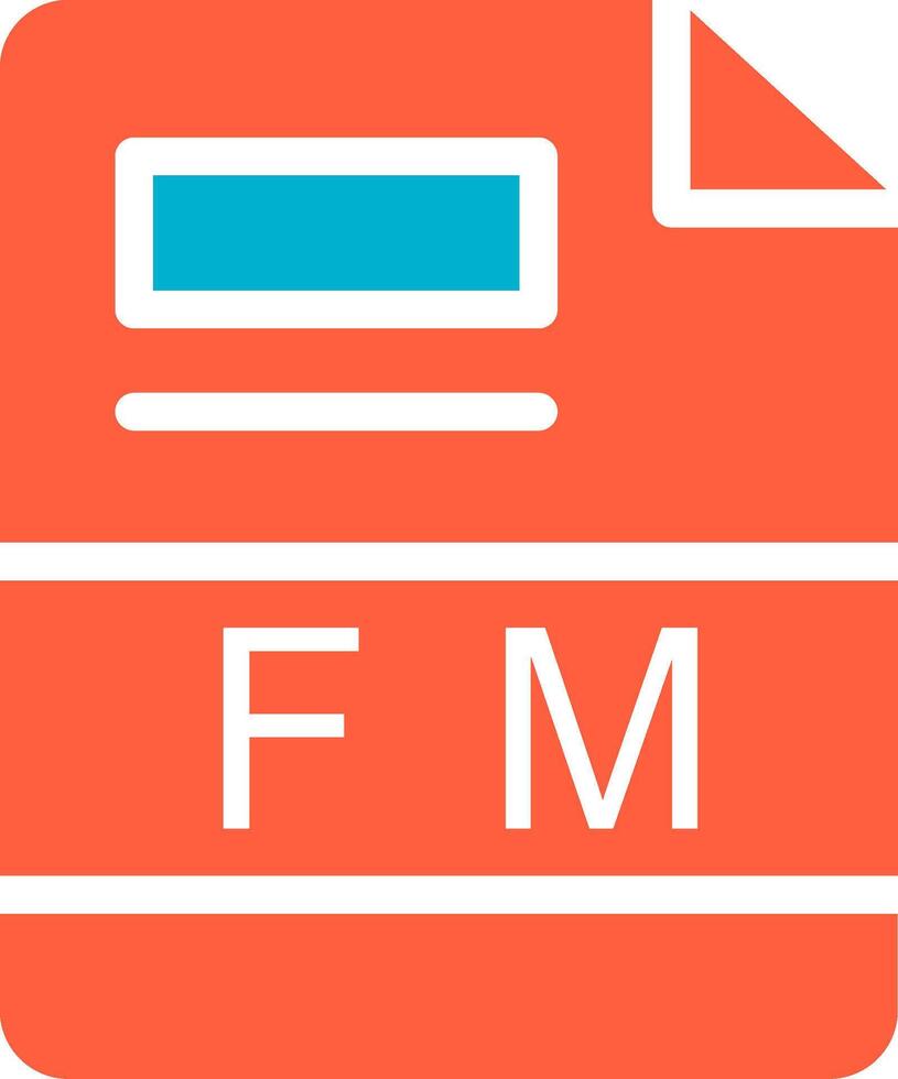 FM Creative Icon Design vector