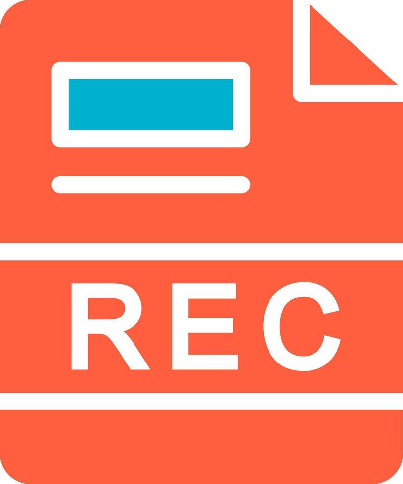 REC Creative Icon Design vector