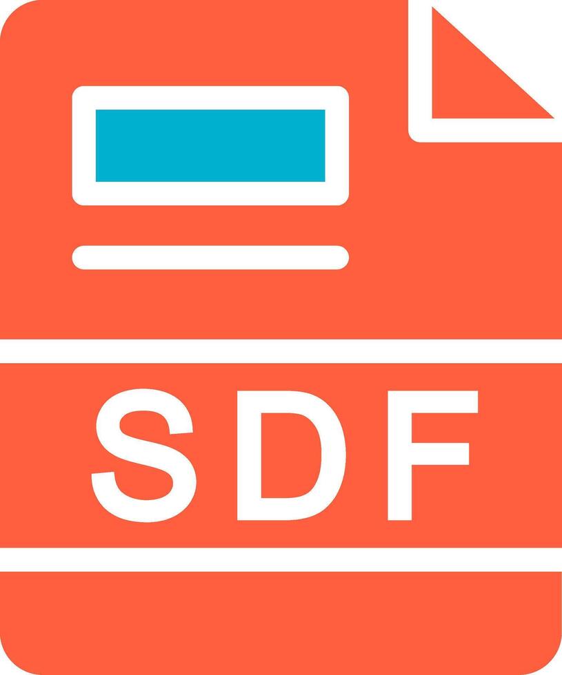 SDF Creative Icon Design vector