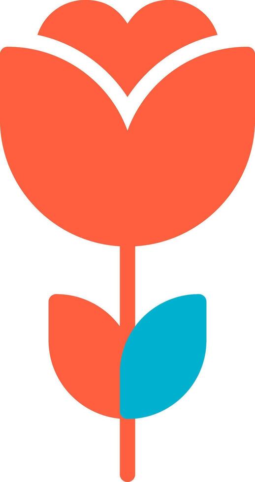 flor tulipán creativo icono diseño vector