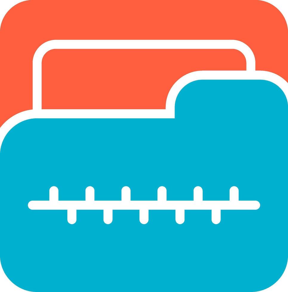 Zip Folder Creative Icon Design vector