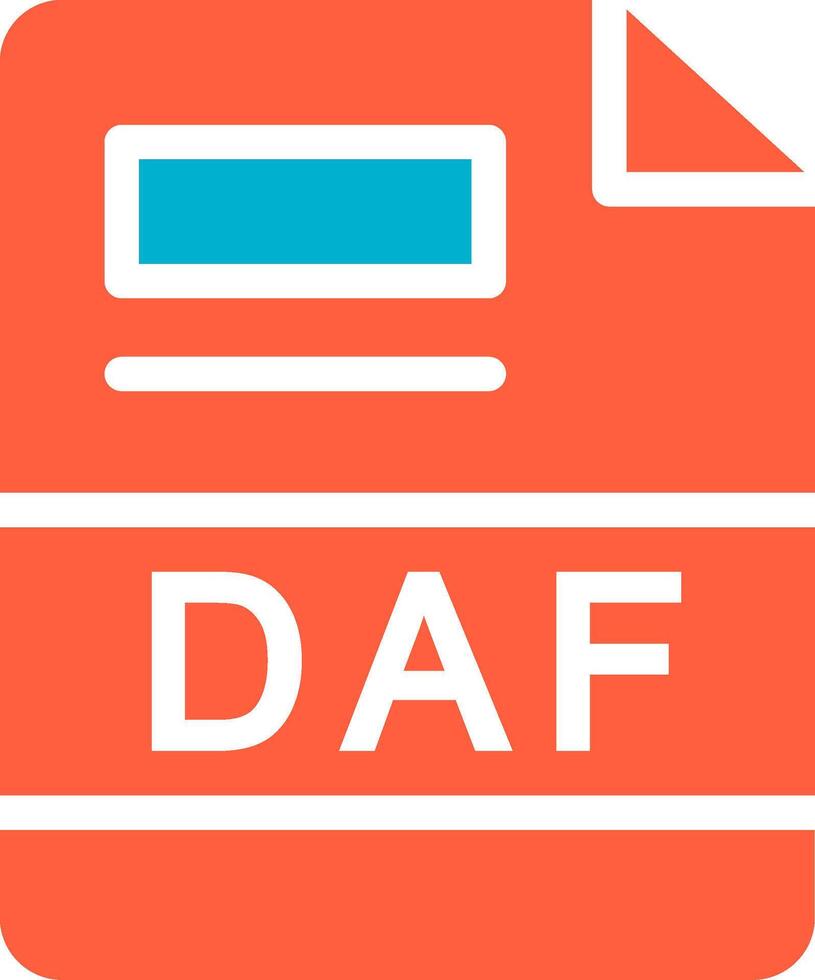 DAF Creative Icon Design vector