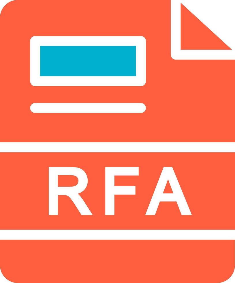 RFA Creative Icon Design vector