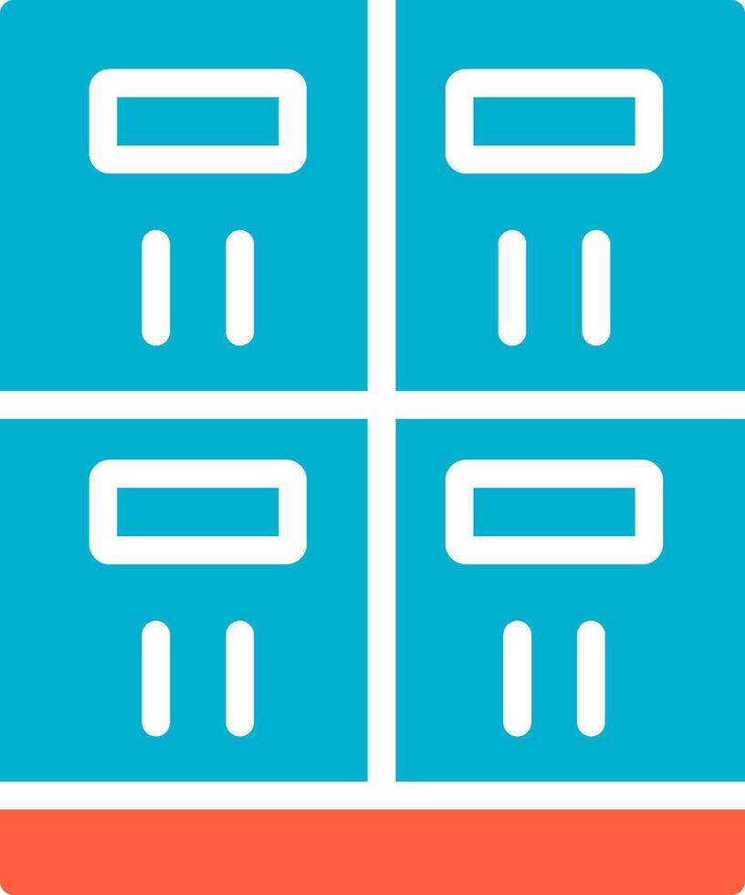 Lockers Creative Icon Design vector