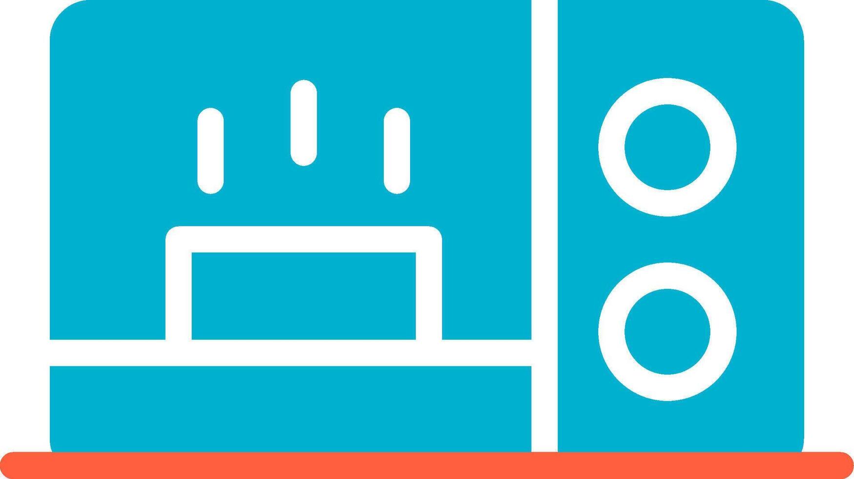 Microwave Creative Icon Design vector