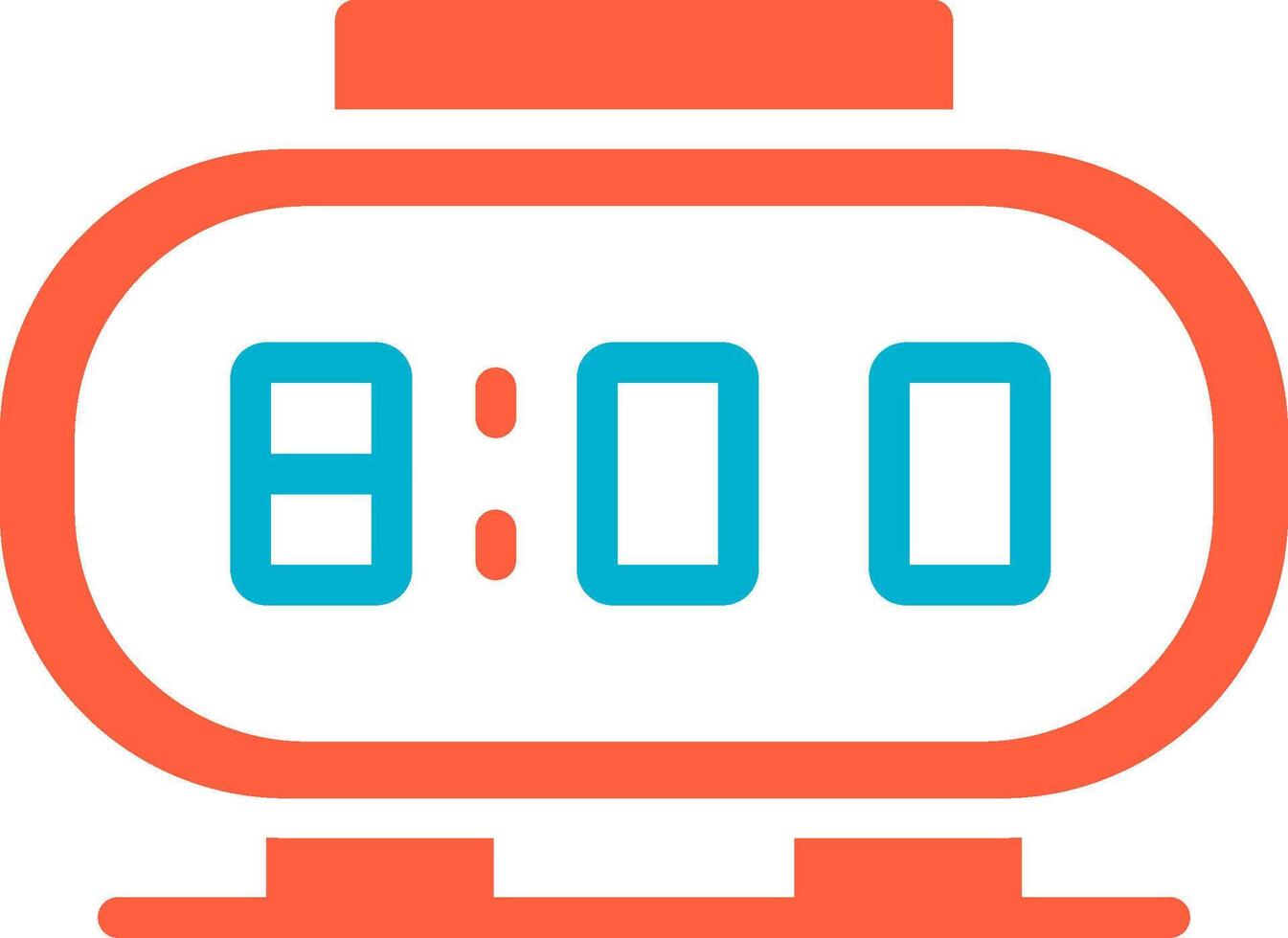 Digital Clock Creative Icon Design vector