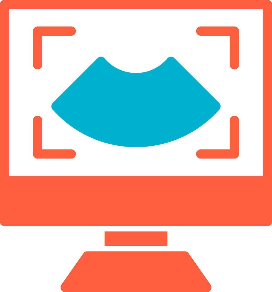 Ultrasound Creative Icon Design vector