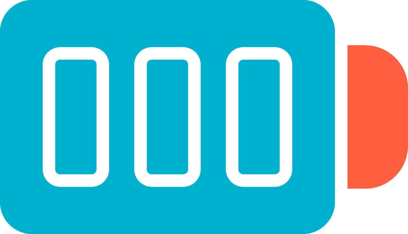Full Battery Creative Icon Design vector