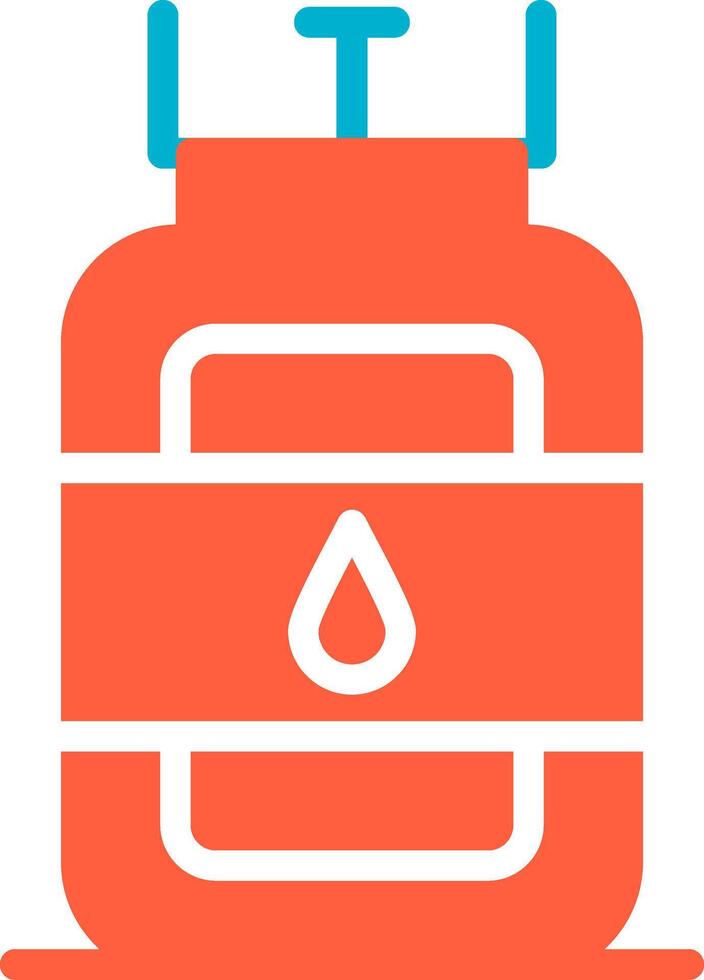 Gas Cylinder Creative Icon Design vector