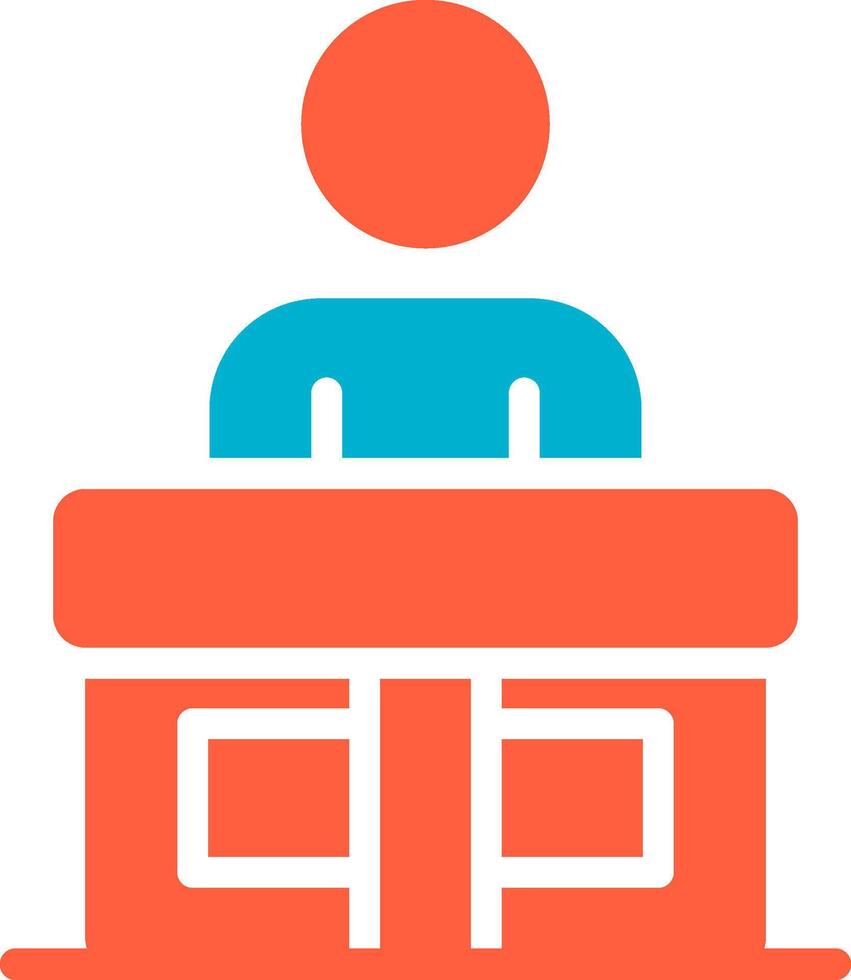 Receptionist Creative Icon Design vector
